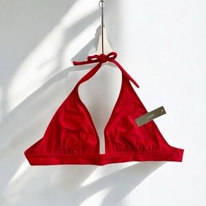 🌻NEW w.tags J Crew Red Halter Style Adjustable Bikini Top  Multiple Sizes